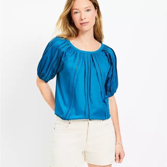 LOFT Petite Cutout Raglan Sleeve Blouse . Petite XXL . NWT - Picture 4 of 4